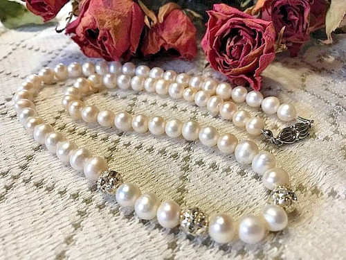 Collier perles culture eau