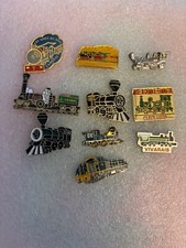 10 x pin's "  locomotives " trains anciens loco rails rail chemin de fer pins