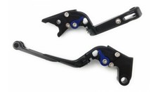 Paire Leviers Repliables Flip Up Noir Bleu YAMAHA MT07 TRACER 700 2016-2019