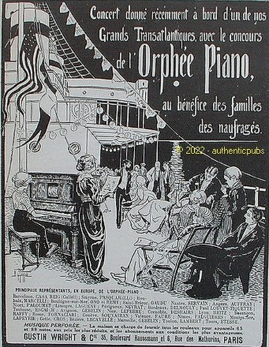 Publicite orphee piano concert - piano,