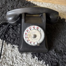 Téléphone PTT Vintage Bakélite Noir  pour Décoration modèle u43 DESIGN 1950-60