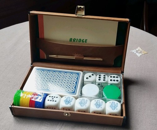Coffret cuir jeu cartes - coffret,