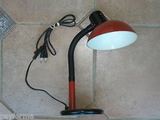 Lampe de bureau ou chevet orange vintage années 60 70 design 1970 / loft rétro 