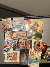  lot cartes postales Hermann tintin Alix chaland Spirou certaines numérotées