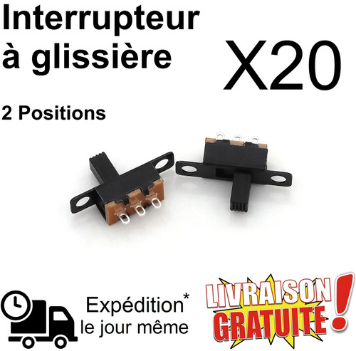 20x interrupteur glissière - 20x,