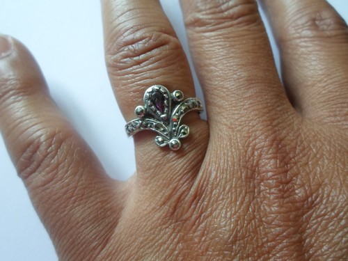 Bague argent massif style - bague,