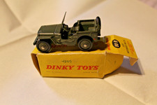 DINKY TOYS ORIGINAL 1/43 - JEEP HOTCHKISS-WILLYS ref 80 B  (BOÎTE D'ORIGINE)