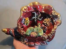 Lampe veilleuse aquarium décor moule poisson Vallauris