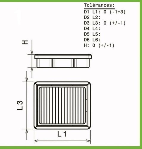 Filtre air green pour - a,