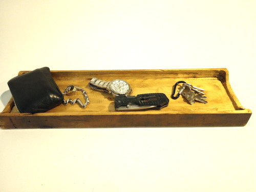 Handcrafted wood tray - wood,