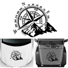 Autocollant carrosserie capot voiture remorque camion fourgon noir camping car e