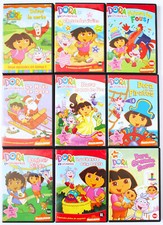 Lot 9 DVD Dora l'Exploratrice TRÈS BON ÉTAT version française PAL, enfant 3 ans+