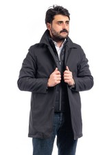 Trench homme hiver manteau élégant survêtement manteau couture VEQUE