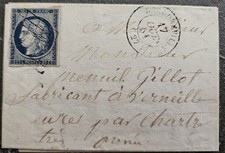 25c bleu Cérès lettre