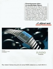 Publicité Advertising 220  1994  montre Rado   Sintra  a different world
