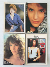 Lot   4  Cartes Postales   ELSA   Chanteuse  Musique  Postcards