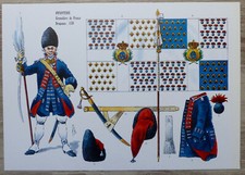 Rigo : Le Plumet, planche AR21 : Infanterie Grenadiers de France Drapeaux 1759