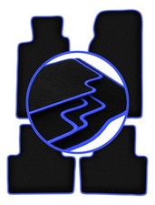 Tapis de sol en Velours noir