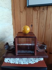 Très rare nécessaire à fumeur en bois ébène de Macassar style Art Déco