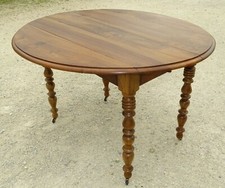 *SUPERBE TABLE A VOLETS  LOUIS PHILIPPE XIXe en NOYER S'OUVRE à 2 m 58 