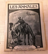 LES ANNALES N°1855 1919 Rhenus par J.Basté  le fleuve Rhin Hansi