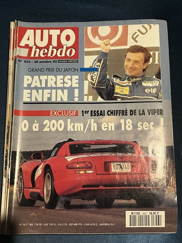 Auto hebdo autohebdo 853 28 - hebdo,