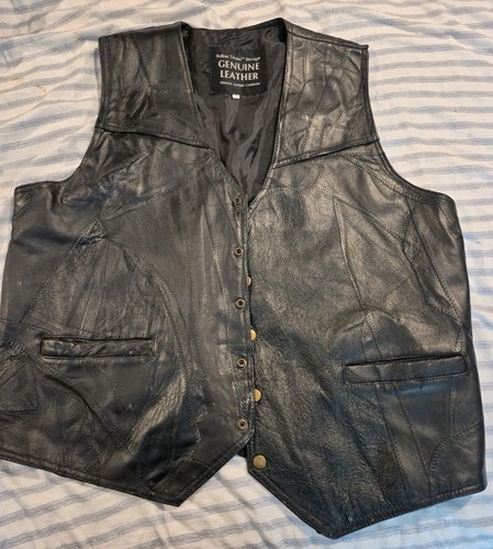 Genuine leather vest - leather,