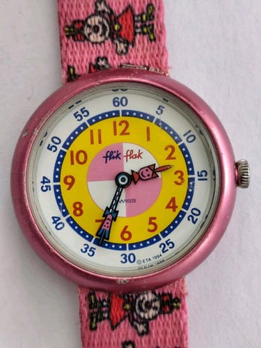 Montre vintage rose 1994 - vintage, flik
