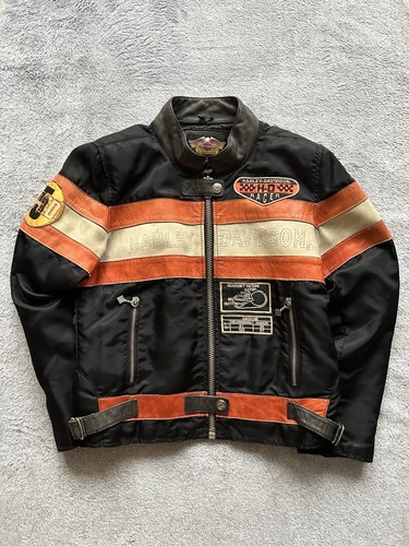 Veste cuir harley davidson - en,