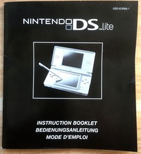 CONSOLE NINTENDO DS LITE - NOTICE SEULE 100% ORIGINALE PAL EURO - USG-EUR(A)-1