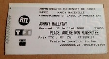 ticket billet stub unused