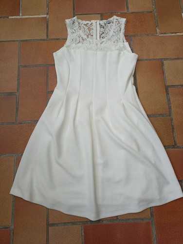 Robe habillée blanc - habillée,