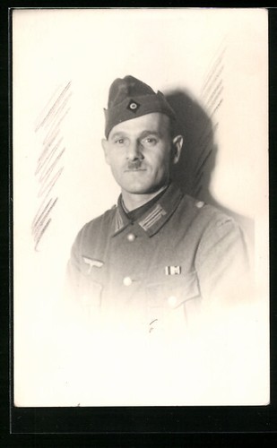Photo postale soldat - soldat, de