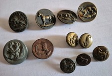 LOT 11 BOUTONS  DE VENERIE METAL 