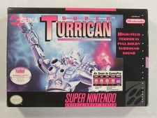 SUPER TURRICAN SUPER NINTENDO (SNES) NTSC-USA (COMPLETE WITH FRENCH MANUAL - SUN