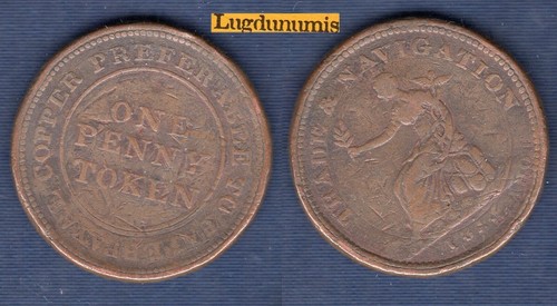 Angleterre one penny token - angleterre,