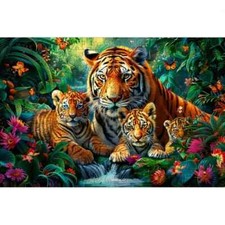 Puzzle en Bois Les Tigres de