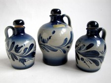 3 Cruchons à Schnaps en Grès d' Alsace Anne Ehret