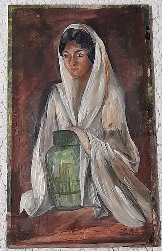 Ancienne peinture orientaliste - ancienne,