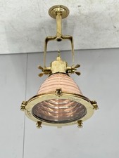 Réplique suspension plafonnier laiton cuivre pendentif marine Wiska déco