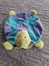 Doudou Plat Tortue Fabio Lucci violet vert turquoise