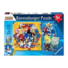 Ravensburger-Puzzles 3x49 pieces - Les aventures de Sonic-4005555011330-A partir