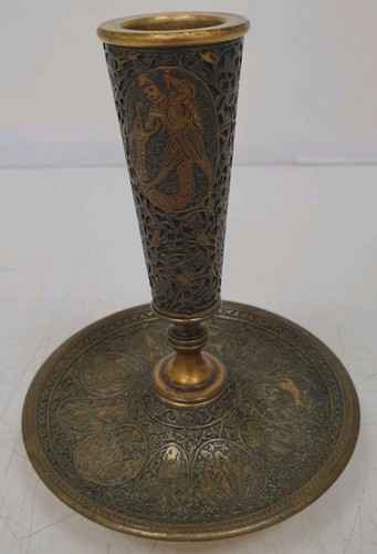 Ancien bougeoir bronze laiton - ancien,