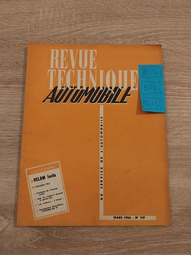 Revue technique velam - technique, isetta