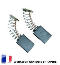 Paire de Charbons Moteur Électrique 6 x 9 x 13mm CB411 Universel Balais Brosses