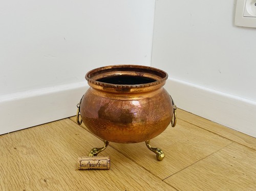 Ancien pot cuivre avec - pot, en
