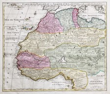 Carte De L'Afrique De L'Ouest Guinée Mauritanie Elwe 1792