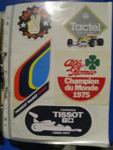 Lot autocollants sport auto - sport,