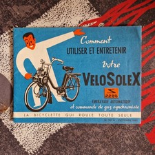ANCIEN MANUEL ENTRETIEN  VELOSOLEX / SOLEX 2200 OCTOBRE 1962
