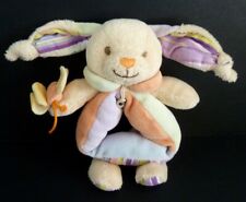 64. DOUDOU ET COMPAGNIE HOCHET LAPIN Loupichou mauve orange vert papillon TTBE